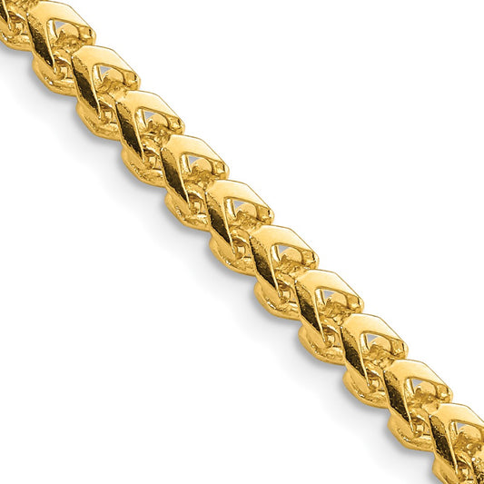 Buy Stylish 14K Gold 22-Inch Franco Chain | 3.7mm, Elegant Lobster Clasp