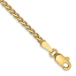 Buy Stylish 14K Gold 7-Inch Flat Wheat Bracelet - 1.9mm Luxury Design-4