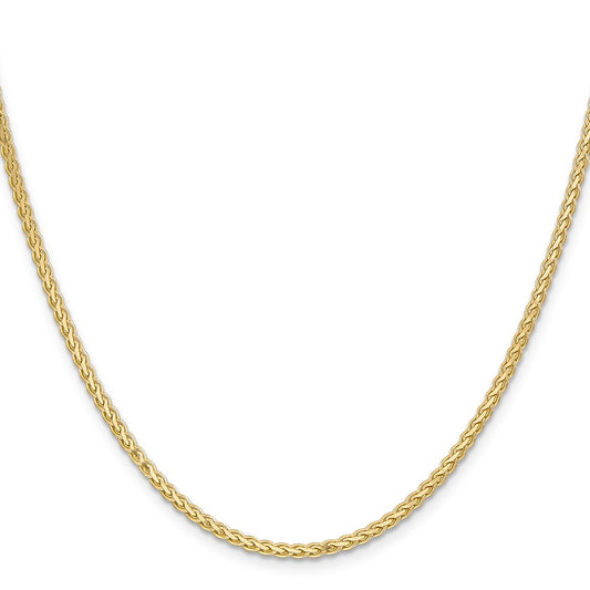 Shop Stylish 14K Gold 18-Inch Flat Wheat Chain - 2.4mm Luxury Design