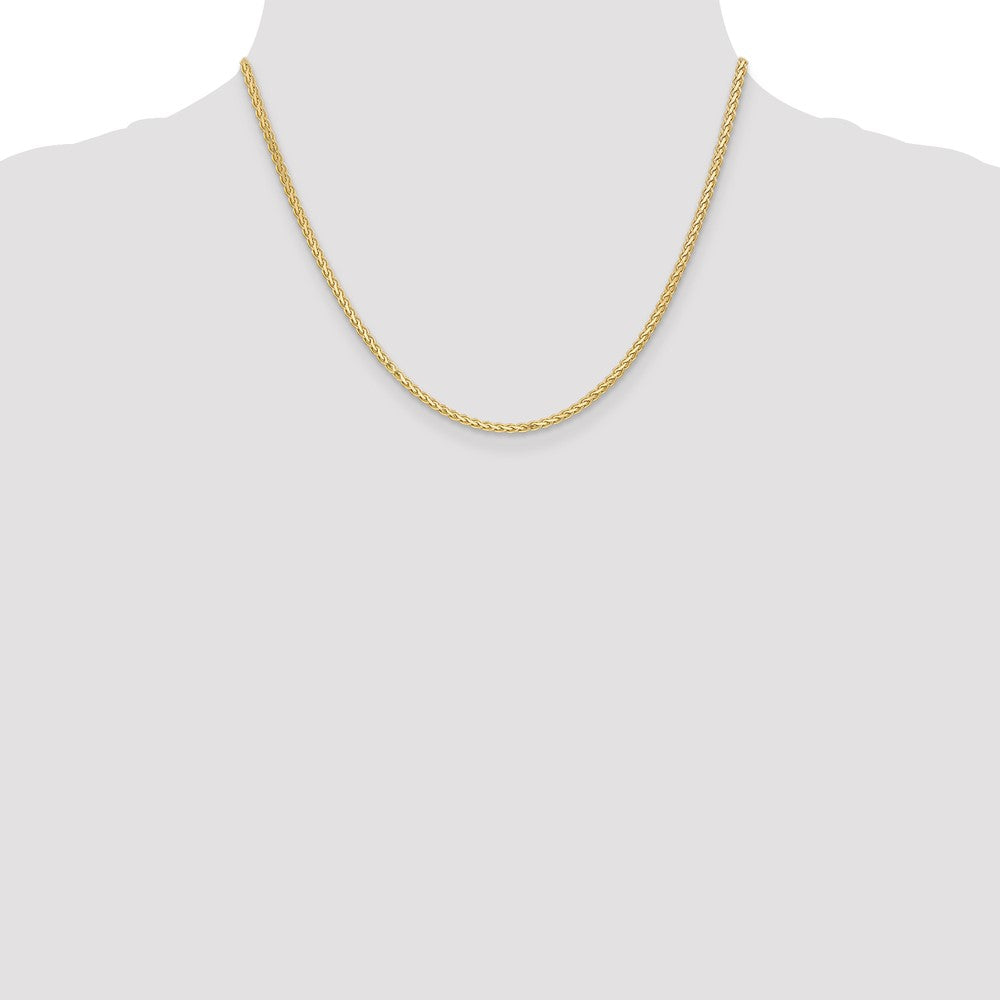 Shop Stylish 14K Gold 18-Inch Flat Wheat Chain - 2.4mm Luxury Design