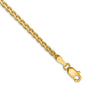 Shop Stylish 14K Gold 7-Inch Flat Wheat Bracelet - 2.4mm, Luxury Accessory-4