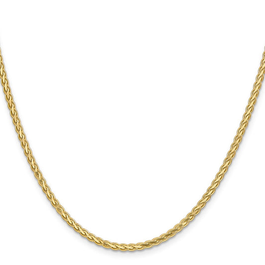 Buy Stylish 14K Gold 18-Inch 2.8mm Flat Wheat Chain with Lobster Clasp