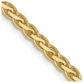Designer 14K Gold 20-Inch Flat Wheat Chain 2.8mm - Affordable Luxury Jewelry