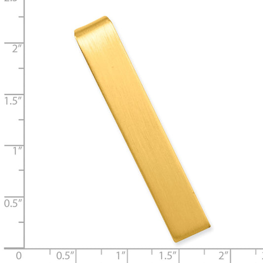 Buy Exclusive Engravable Gold-Plated Satin Finish Tie Bar | Stylish Value