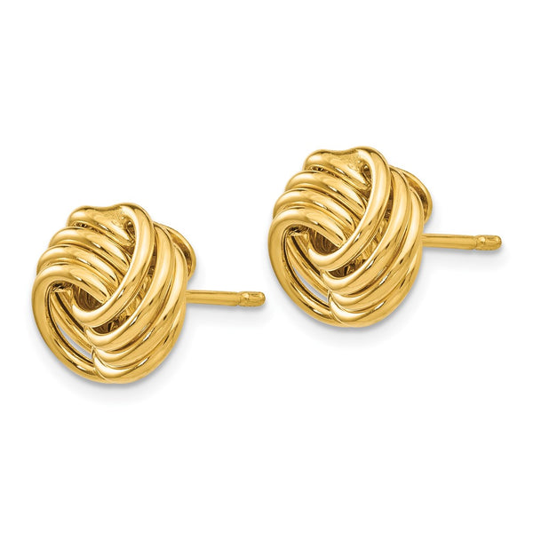 14K Gold Polished Fancy Stud Earrings - Style GR1-1005733