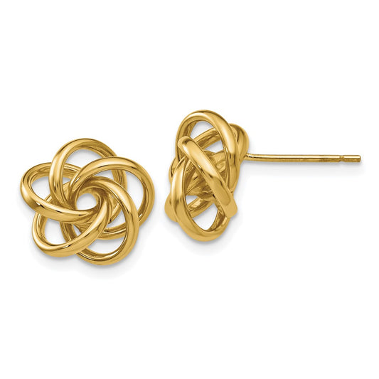 Designer 14K Gold Love Knot Earrings - Stylish, Affordable Luxury Jewelry