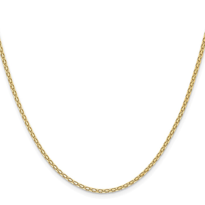 Shop Exclusive 14K Gold 18-Inch Flat Bismarck Chain - Stylish & Lightweight-2