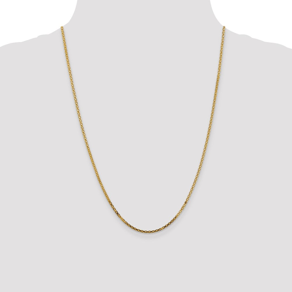 Shop Stylish 14K Gold 24-Inch 1.8mm Flat Bismarck Chain  Affordable Luxury!