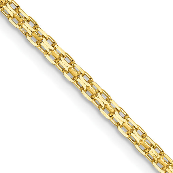 14K Gold Flat Bismarck Chain - 1.8mm, Lightweight