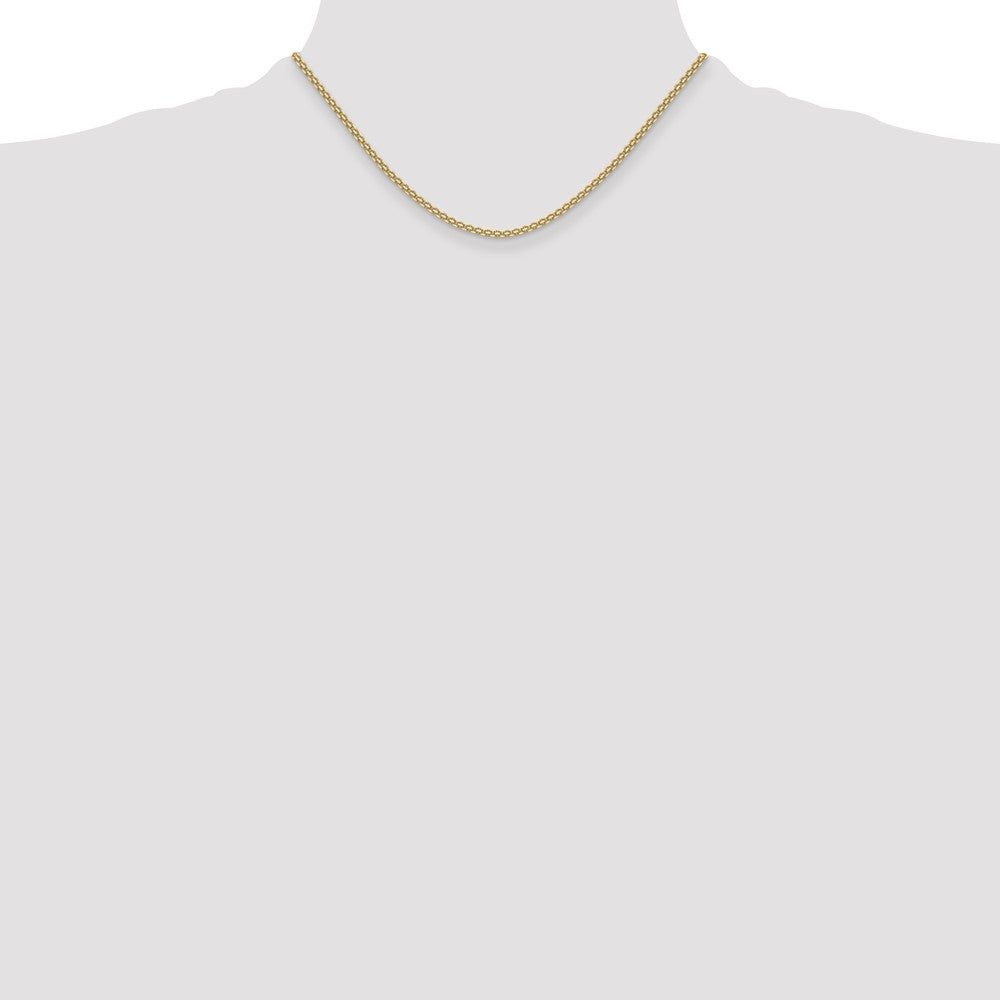 Buy Stylish 2.2mm Lightweight Flat Bismarck Chain in 14K Gold - Affordable Luxury!