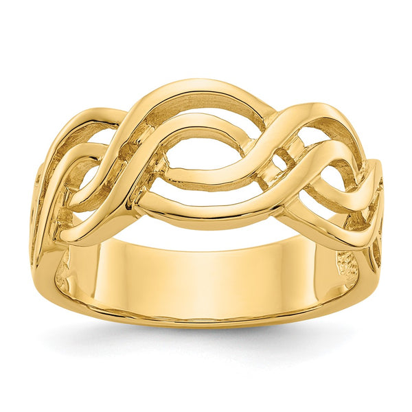 14K Gold Infinity Band