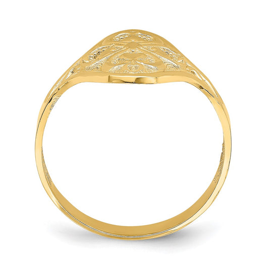 Buy 14K Diamond-Cut Filigree Engagement Ring - Stylish & Affordable Luxury