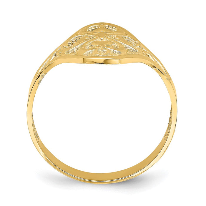 Buy 14K Diamond-Cut Filigree Engagement Ring - Stylish & Affordable Luxury-2