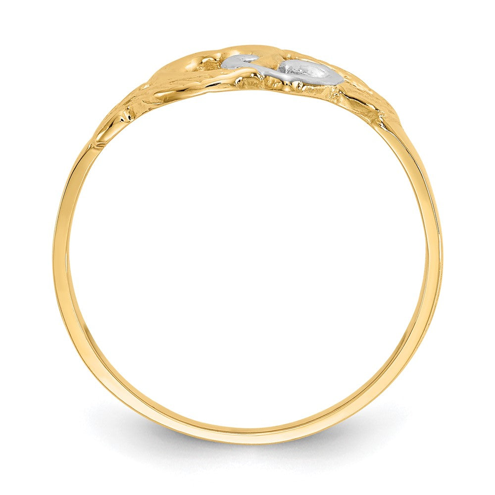 Exclusive 14K Gold Double Heart Ring - Stylish & Affordable Luxury Jewelry