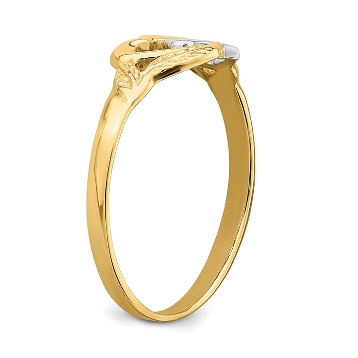 Exclusive 14K Gold Double Heart Ring - Stylish & Affordable Luxury Jewelry-6