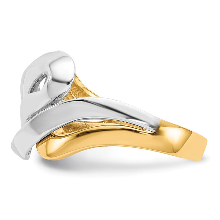Shop 14K Two-Tone Twisted Swirl Ring | Stylish, High-Quality Jewelry - 7g-3