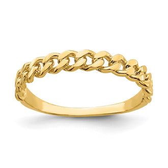 Buy 14K Gold Chain Link Band Ring - Stylish, High-Quality Design, Affordable Price