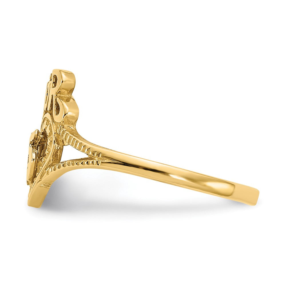 Exclusive 14K Gold 15 Amor Heart Ring - Stylish & Affordable Jewelry