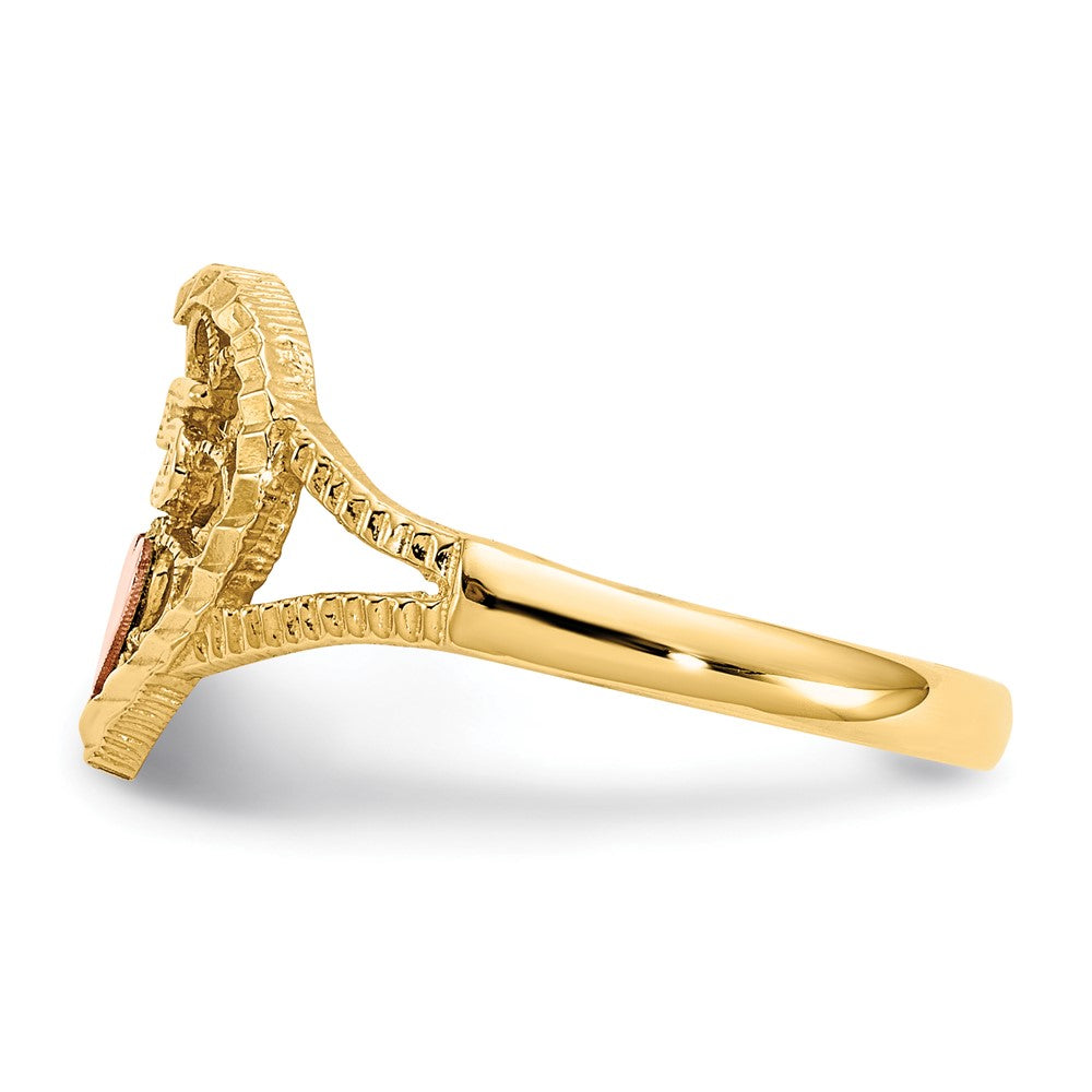 Shop Exclusive 14K Two-Tone Diamond-Cut Heart Ring - 15 Hearts, Stylish Value
