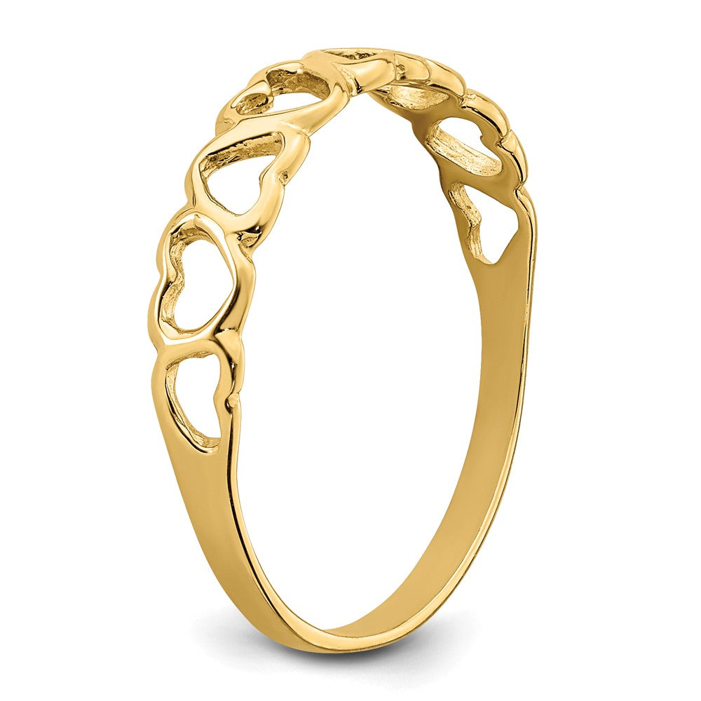 Shop Exclusive 14K Gold Polished Heart Ring - Stylish & Affordable Jewelry