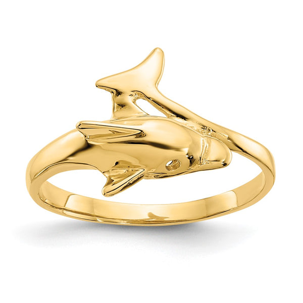 14K Gold Dolphin Ring - Style GR1-1005951