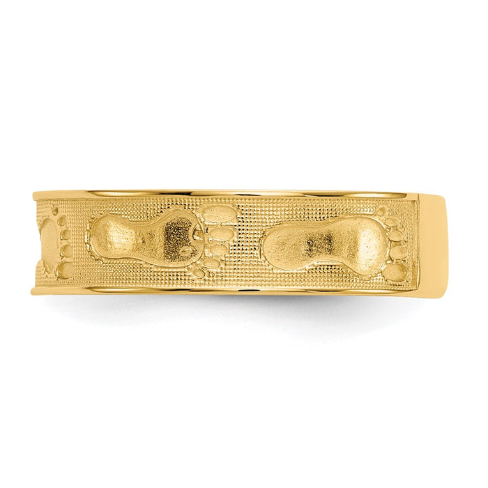 Buy 14K Gold Footprints in the Sand Ring - Stylish Design, Affordable Luxury-3