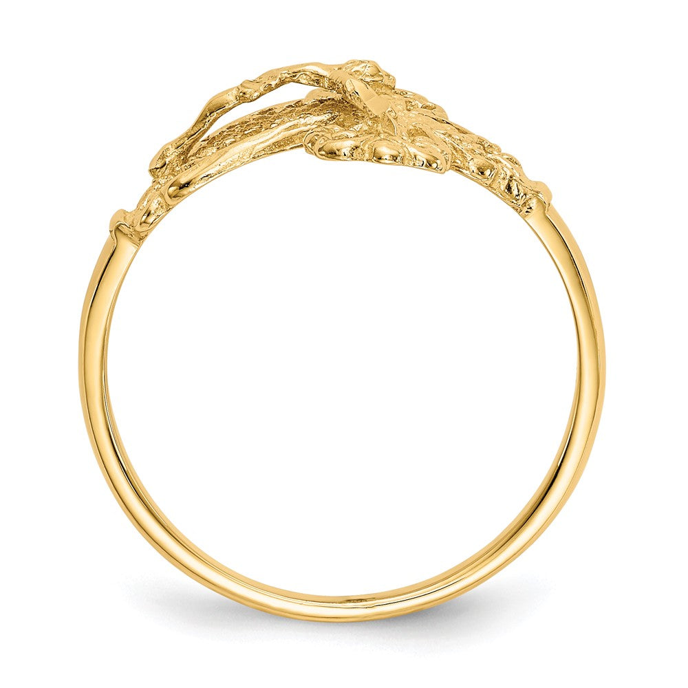 Shop Exclusive 14K Diamond-Cut Crucifix Ring - Stylish & Affordable Value