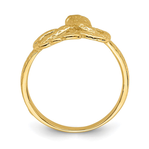 14K Gold Serpent Ring