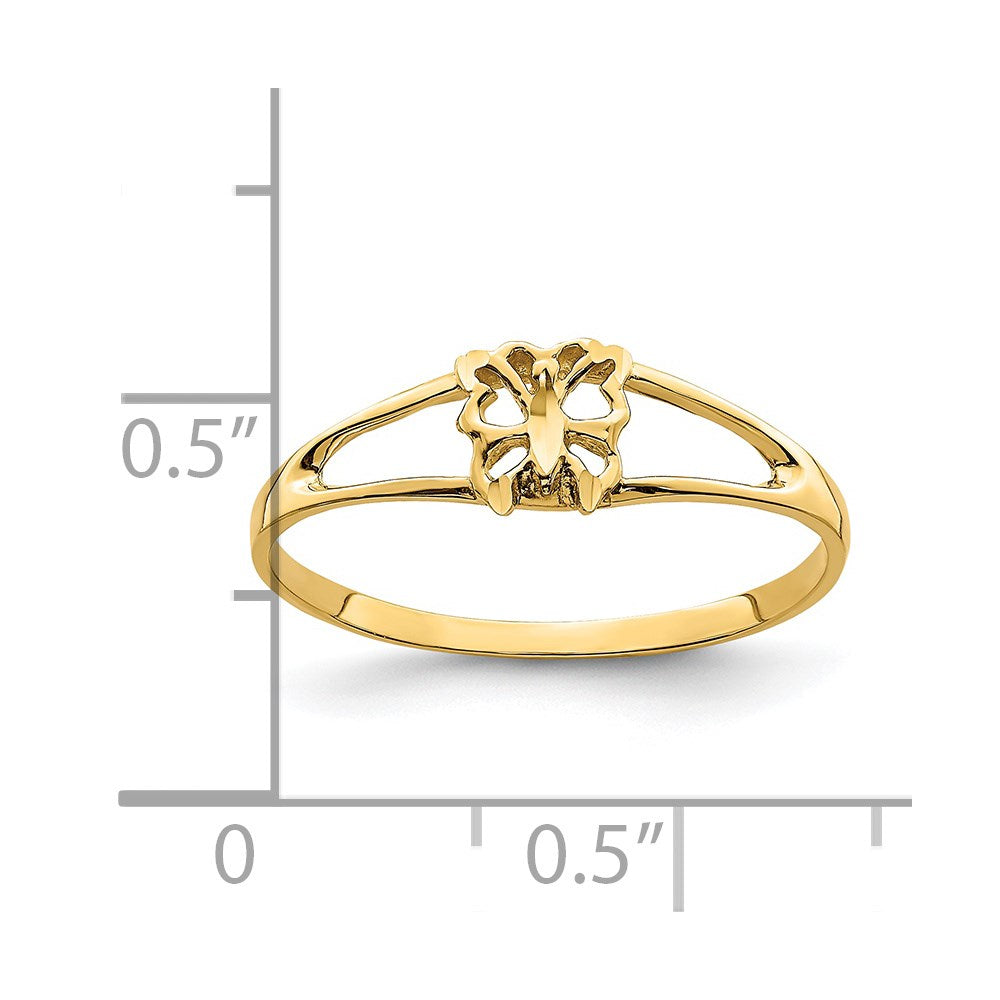 Shop Stylish 14K Gold Mini Butterfly Ring - Affordable Luxury for You