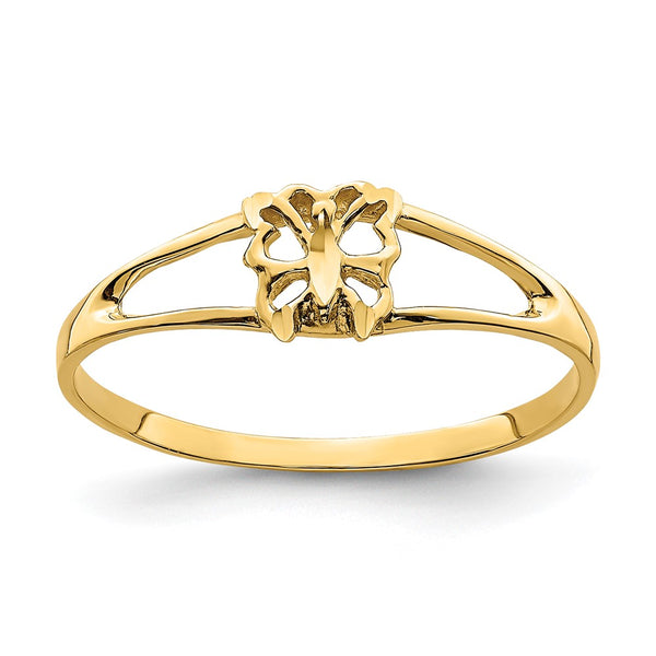 14K Gold Mini Butterfly Ring