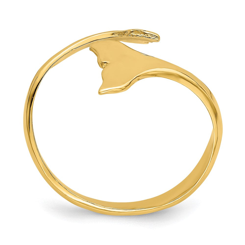Shop Stylish 14K Gold Double Whale Tail Ring - Exclusive Design, Elegant Value