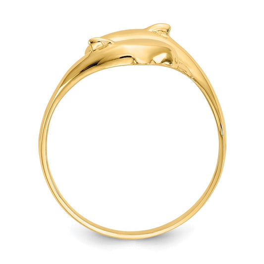 Exclusive 14K Gold Double Dolphin Ring - Stylish & Affordable Luxury Jewelry