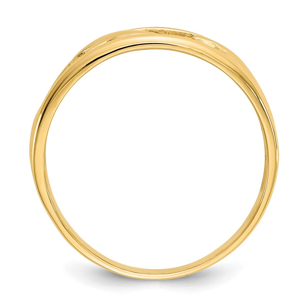 Buy Stylish 14K Triple Dolphin Wave Band Ring - Affordable Luxury Jewelry