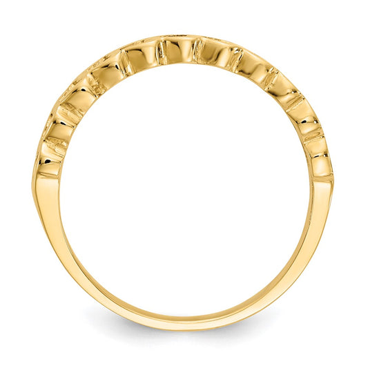 Exclusive 14K Gold Polished Heart Ring - Stylish & Affordable Luxury Jewelry