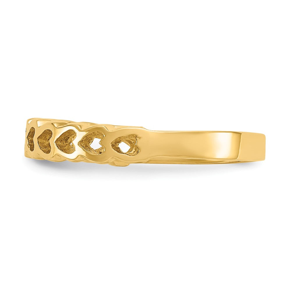 Exclusive 14K Gold Polished Heart Ring - Stylish & Affordable Luxury Jewelry