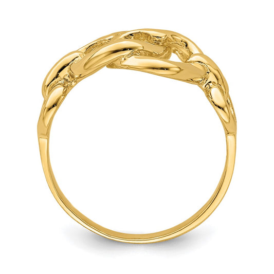 High-Quality 14K Double Heart Cut-Out Ring | Stylish & Affordable Jewelry