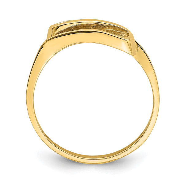 14K Twisted Design Ring - 0.85mm