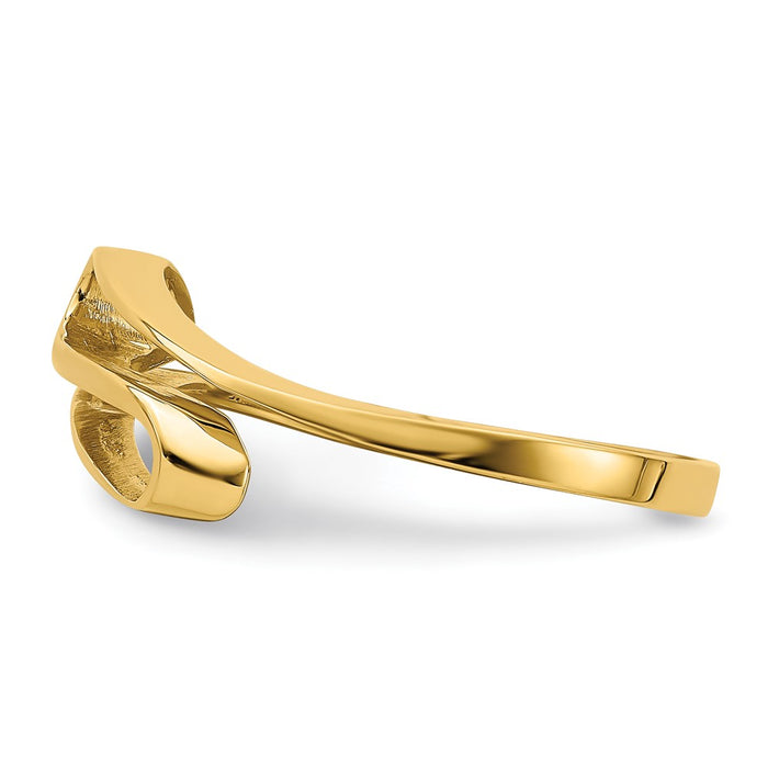 Buy Stylish 14K Twisted Design Ring - 0.85mm, Affordable Luxury Jewelry-3