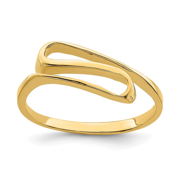14K Twisted Design Ring - 0.85mm