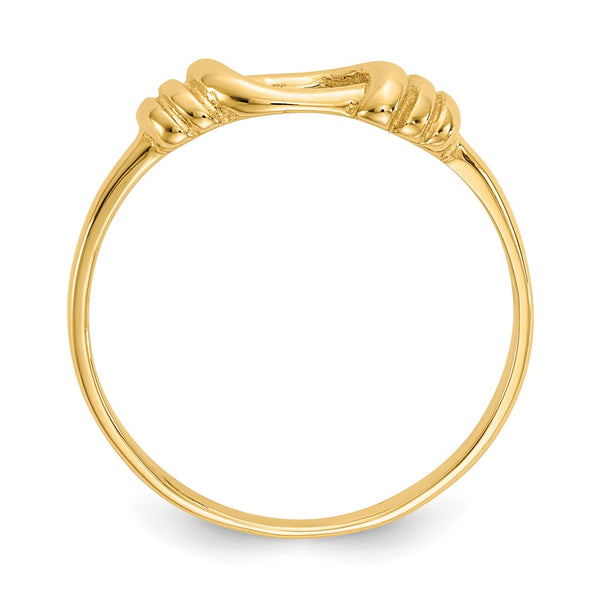 14K Gold Love Knot Ring