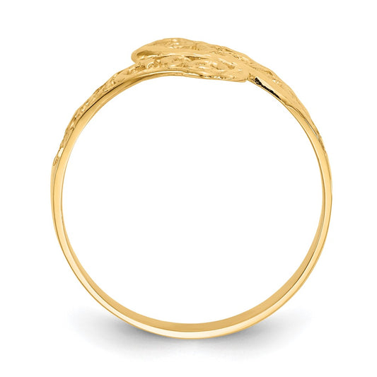 Shop 14K Bypass Lace Diamond-Cut Ring | Stylish Luxury Jewelry for You