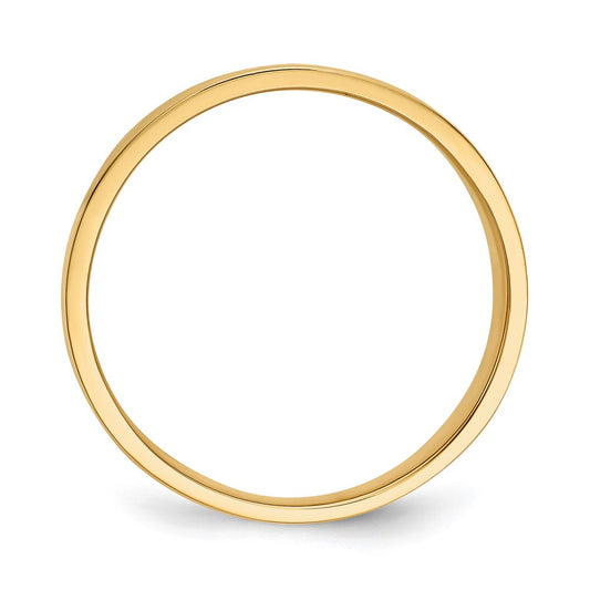 Shop Stylish 14K Gold 15mm Flat-Top Tapered Cigar Band Ring - Luxury Value!