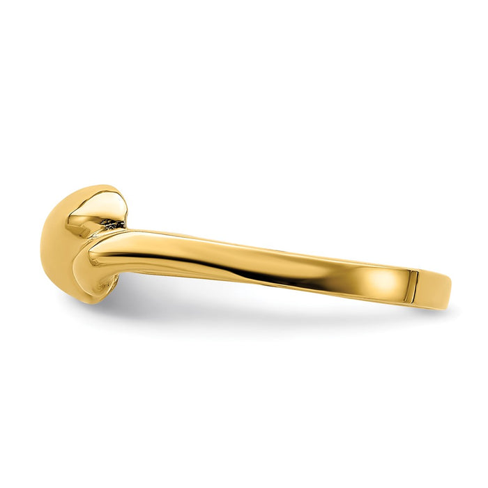 Exclusive 14K Gold Curved Dome Ring - Stylish Design, Affordable Luxury!-3