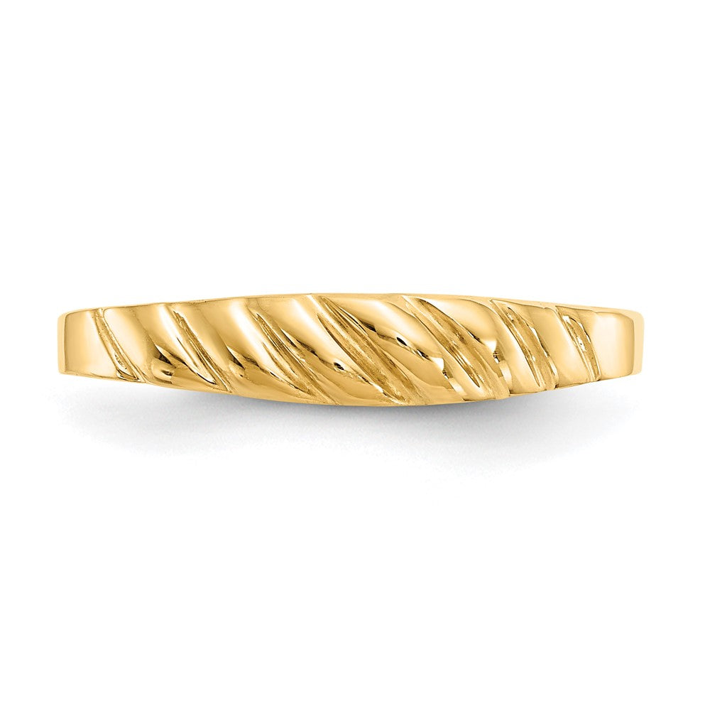 High-Quality 14K Gold Polished Valley Dome Band - Stylish & Affordable Luxury