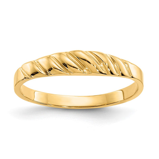 High-Quality 14K Gold Polished Valley Dome Band - Stylish & Affordable Luxury