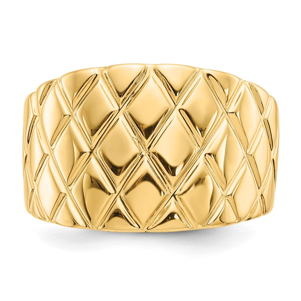 High-Quality 14K Gold Marquise Design Dome Ring - Stylish & Affordable Value!