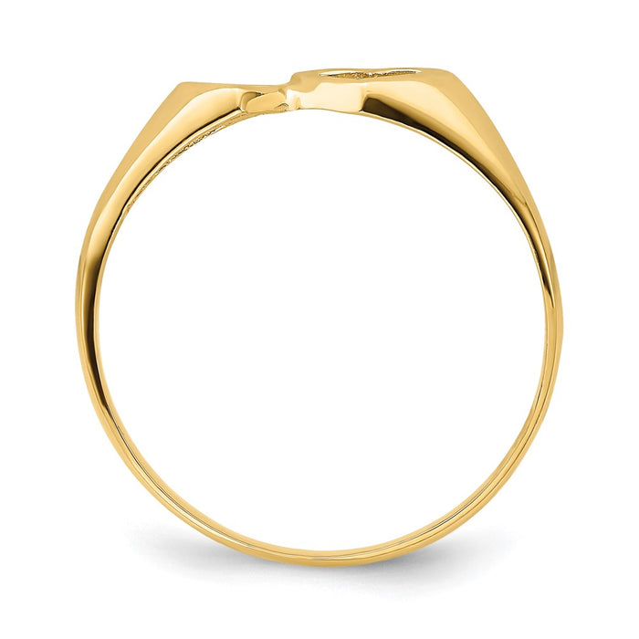 Exclusive 14K Double Heart Open-Design Ring - Stylish Jewelry, Affordable Price-2