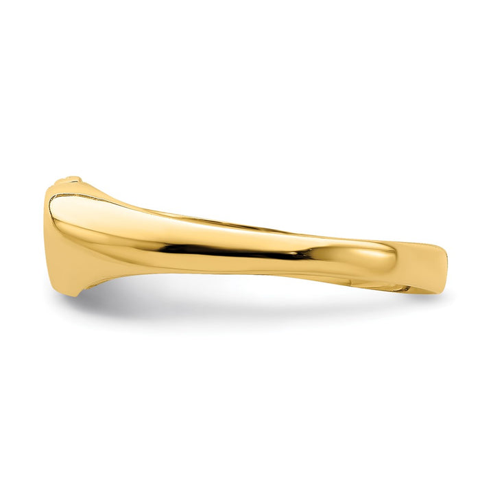 Exclusive 14K Double Heart Open-Design Ring - Stylish Jewelry, Affordable Price-3