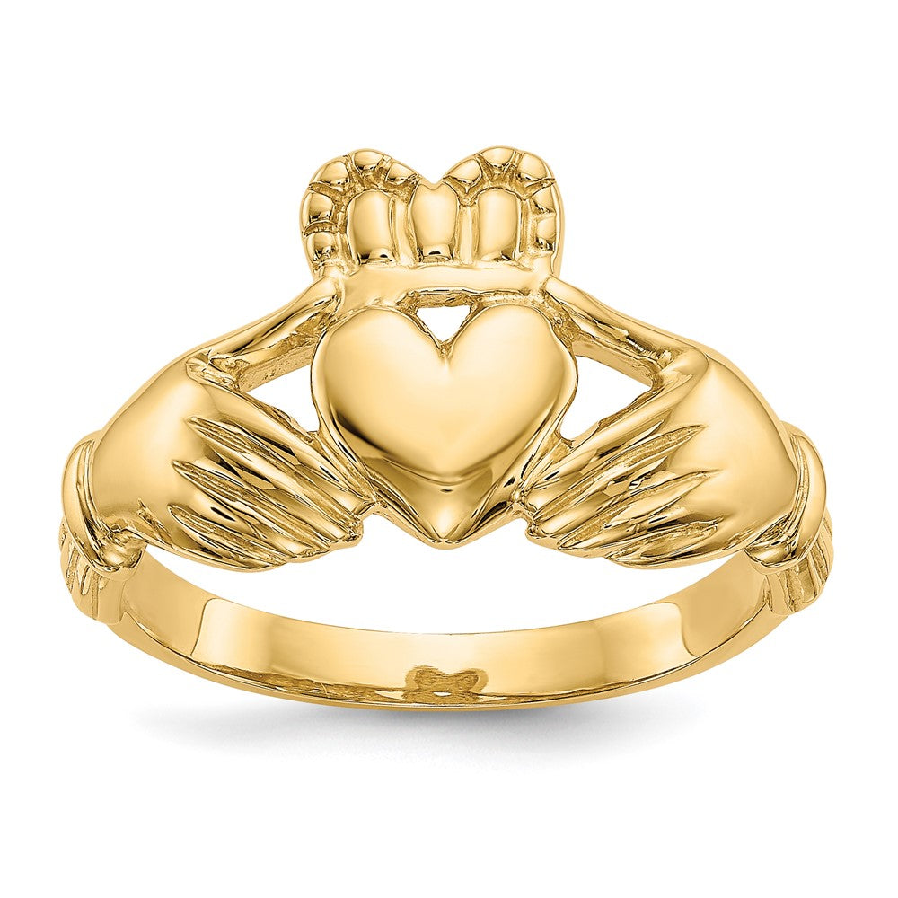 Exclusive 14K Gold Men's Claddagh Ring - Stylish Design, Affordable Price