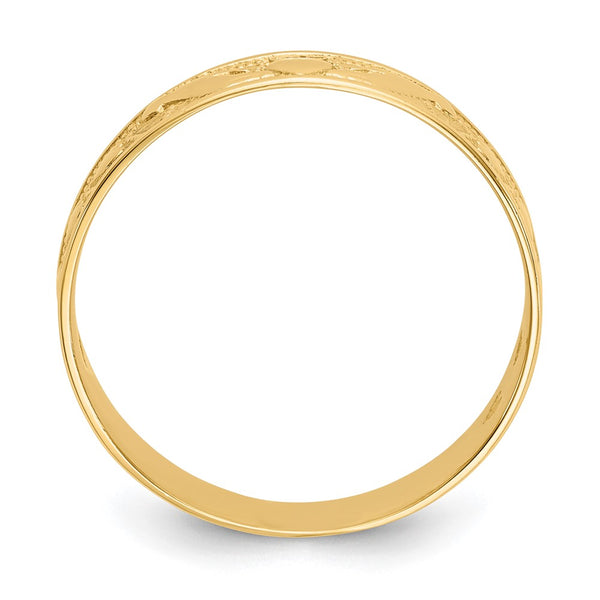 14K Gold Claddagh Ring, 5g Weight